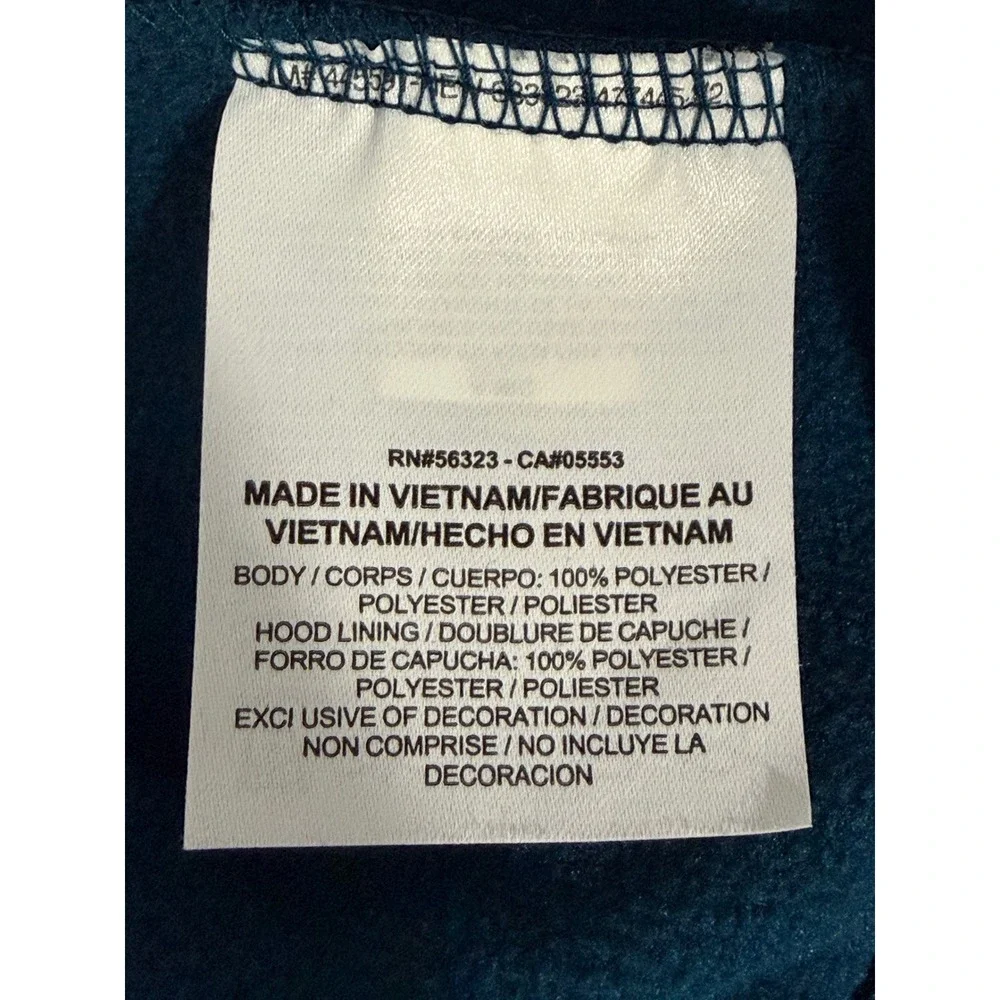 Nike Dri-FIT Full Zip Hoodie Teal Blue Mens Large Athletic Training Sweatshirt